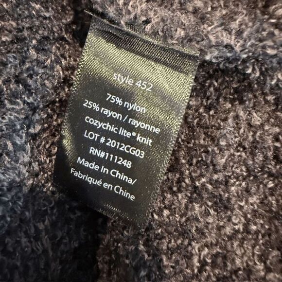 Barefoot Dreams Cozychic Lite Circle Cardigan Gray / Taupe Brown Size Medium - Picture 6 of 12